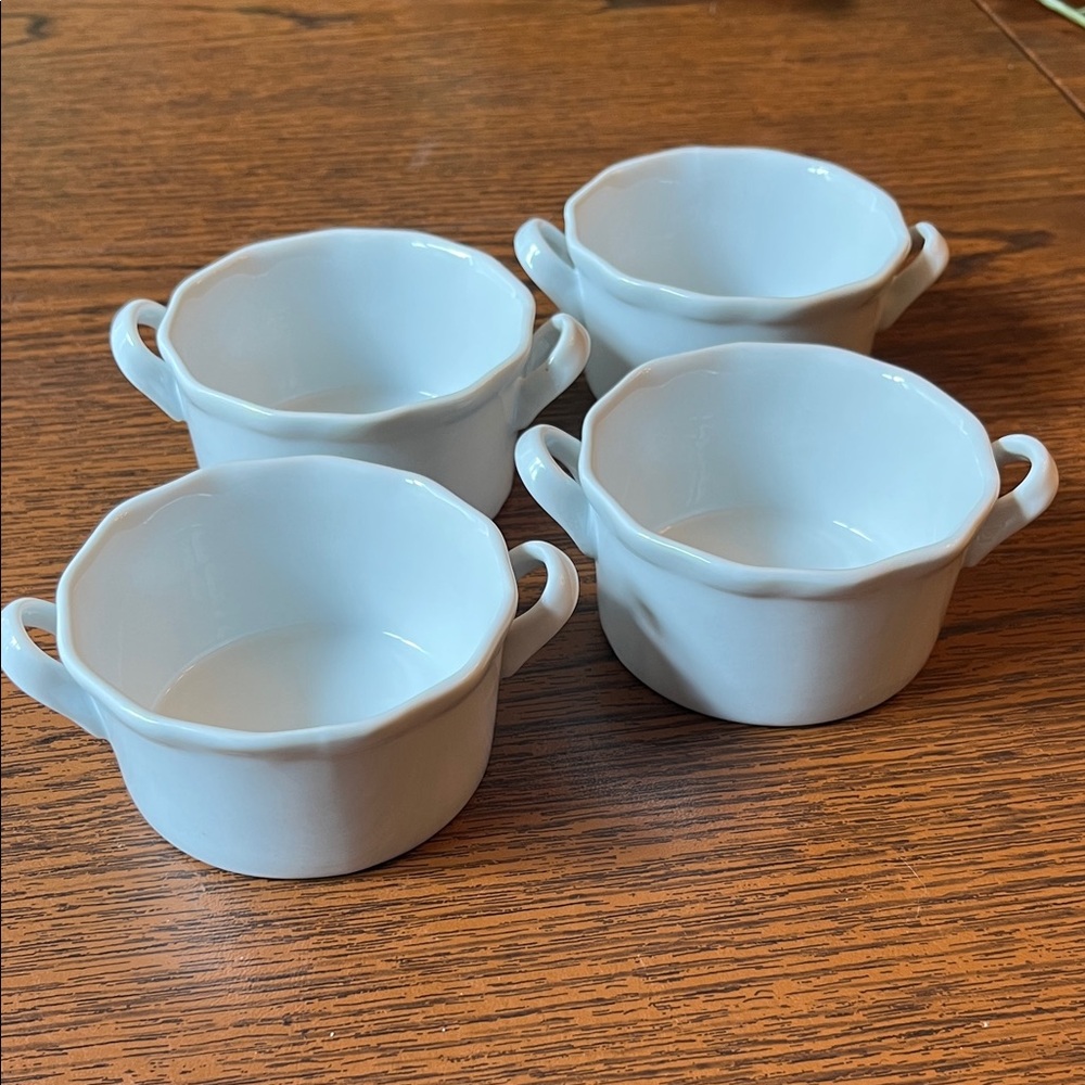White Porcelain Ramekins — Set of 4